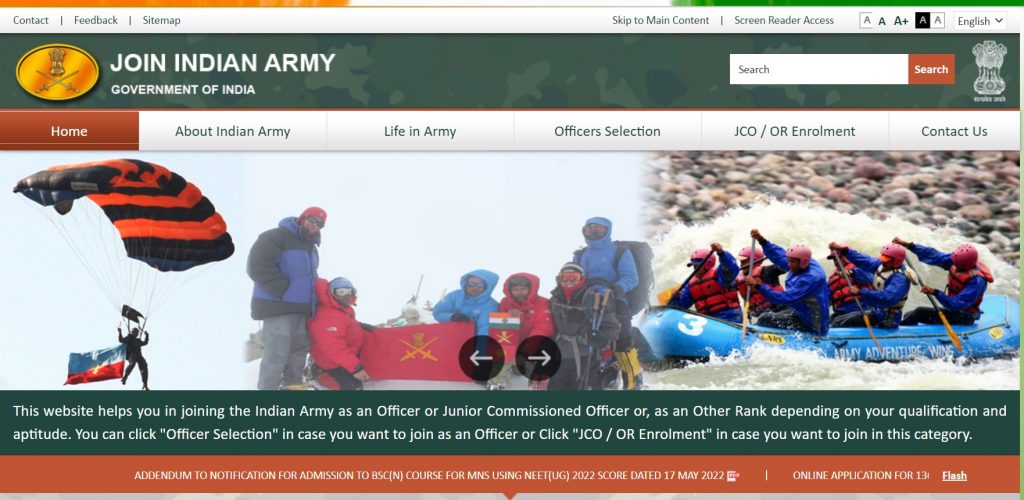 Indian Army Bharti 2022